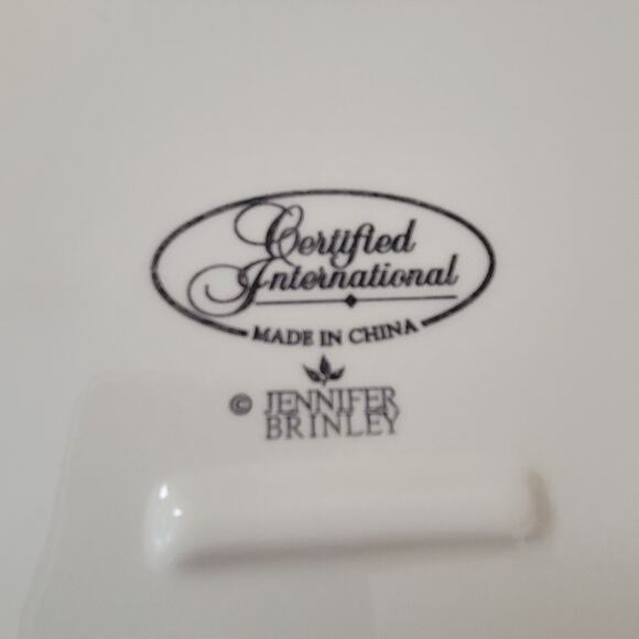 Certified International Jennifer Brinley Dinner Plates Spa Girl  Set of Two - Picture 4 of 8